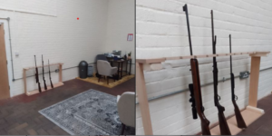 Rifle rack constructed