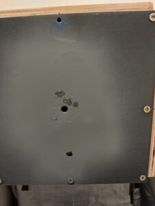 10 shots at bell, 3 hits.