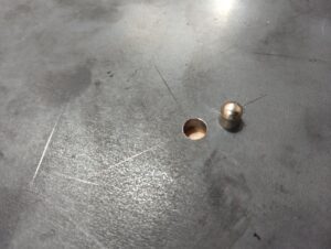 5.5mm pellet and 6mm hole...!