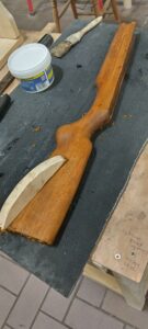 Scraping varnish off after using stripper