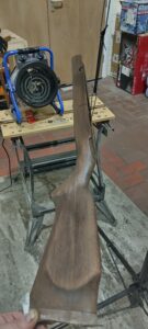 Wood dye colour being built up