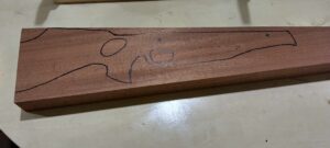Outline drawn on blank
