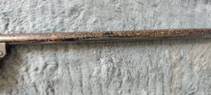 Heavy corrosion of the barrel